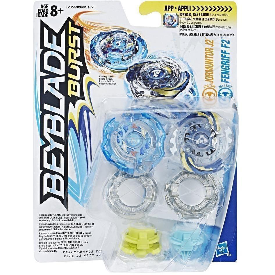 BeyBlade Burst - Dual Packs-Jormuntor J2 & Fengriff F2-Yarrawonga Fun and Games