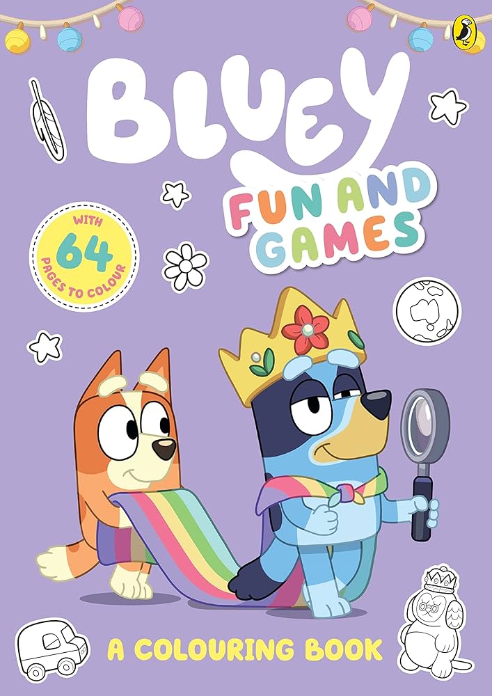 Bluey Fun and Games Colouring Book