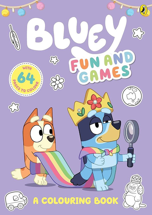 Bluey Fun and Games Colouring Book