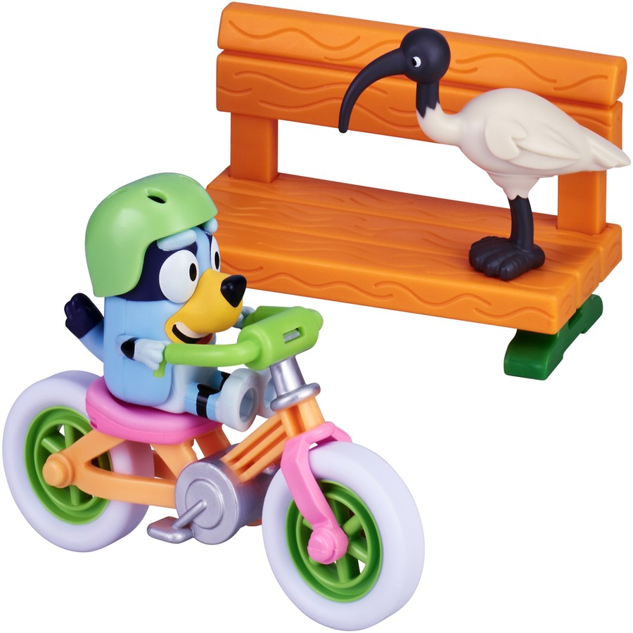Bluey and Friends Mini Vehicle Playset-Blueys Bike-Yarrawonga Fun and Games
