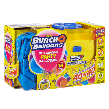 Bunch O Balloons Pump and 16 Self sealing Party Balloons-Yarrawonga Fun and Games