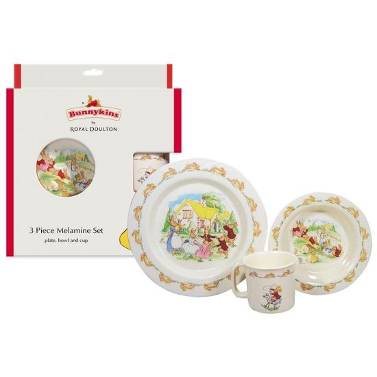 Bunnykins 3 Piece Melamine Set-Yarrawonga Fun and Games