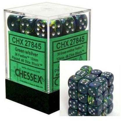 Chessex Block of 36 12mm Dice-Yarrawonga Fun and Games