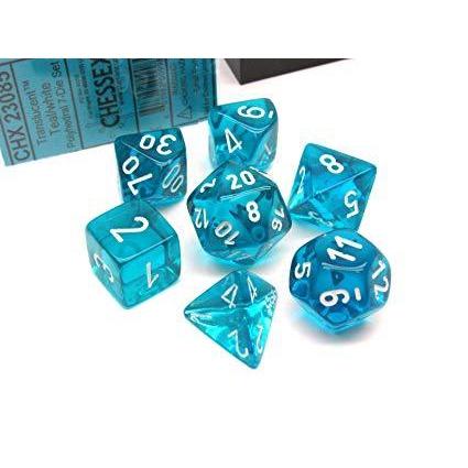 Chessex Mini Transparent 7 Dice Sets-Yarrawonga Fun and Games