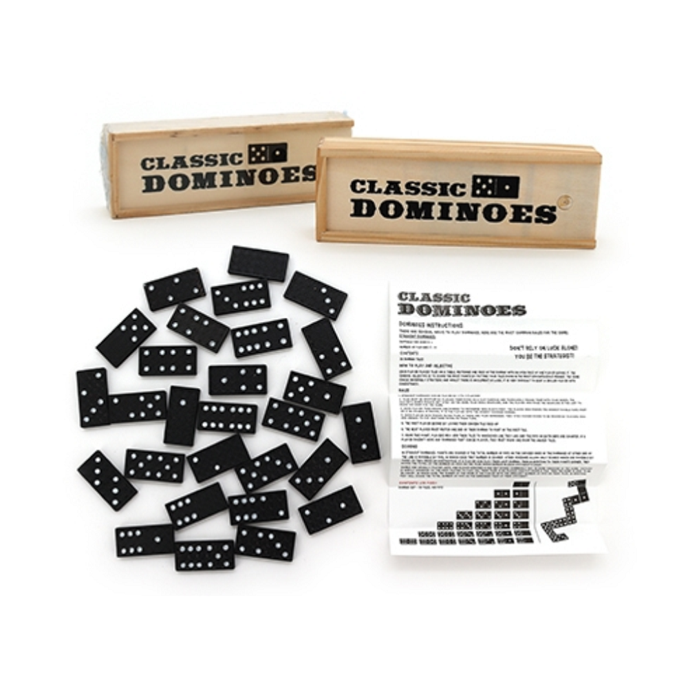 Classic Dominoes Double Six - wooden-ion2]-Yarrawonga Fun and Games.