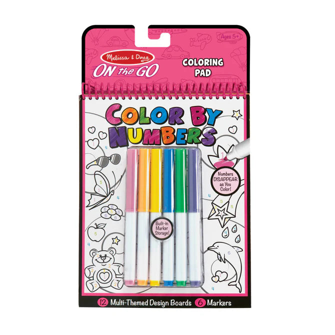 Colour by Numbers - Colouring Pad and Markers-Yarrawonga Fun and Games