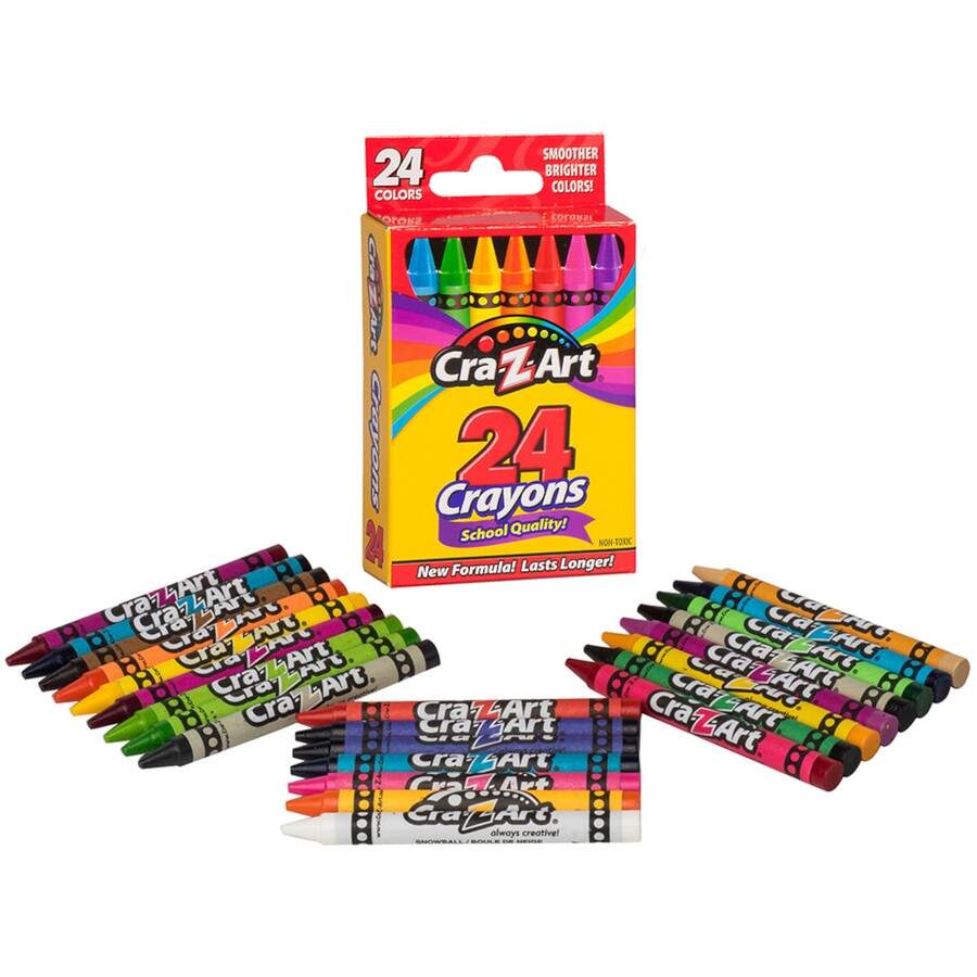 Coloured Crayons - 24-Yarrawonga Fun and Games