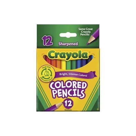 Crayola 1/2 Size Coloured Pencils - 12 Pack-Yarrawonga Fun and Games