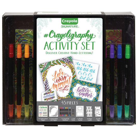 Crayoligraphy Hand Lettering activity set.-Yarrawonga Fun and Games.