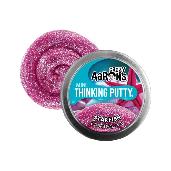 Crazy Aarons Thinking Putty - 2" Tins - Variety-Starfish-Yarrawonga Fun and Games