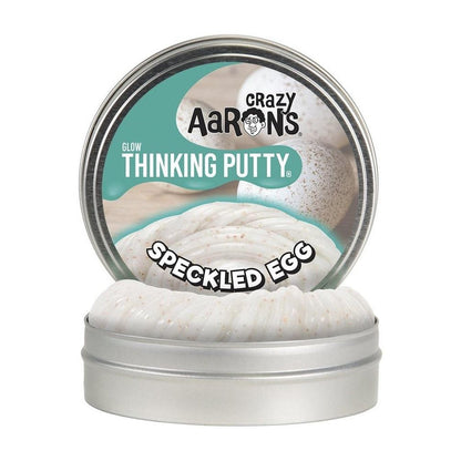 Crazy Aarons Thinking Putty - 2" Tins - Variety-Speckled Egg - Glow-Yarrawonga Fun and Games.