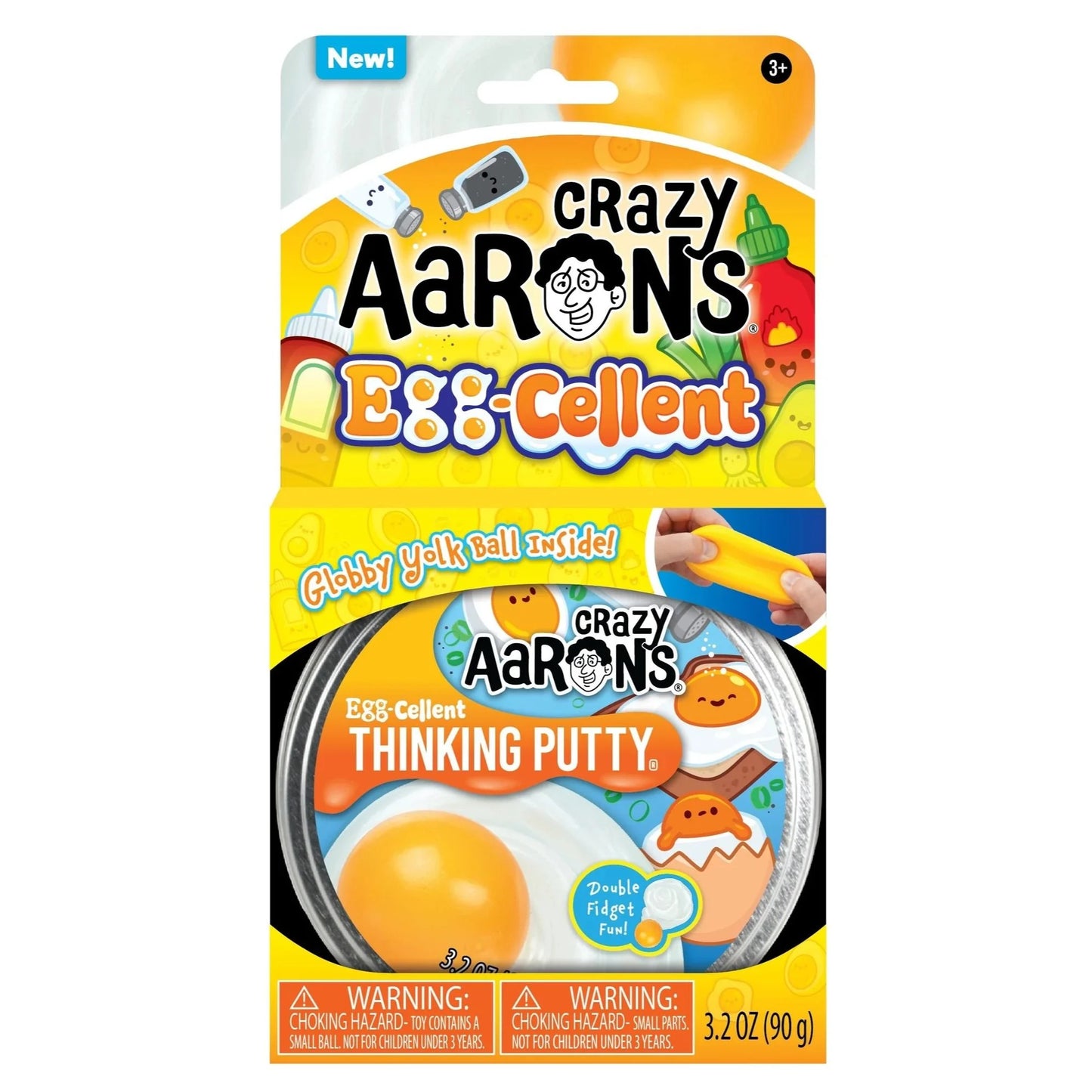 Crazy Aarons Thinking Putty - Egg-Cellent - 4" Tin
