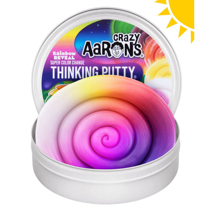Crazy Aarons Thinking Putty - Rainbow Reveal - 4" Tin