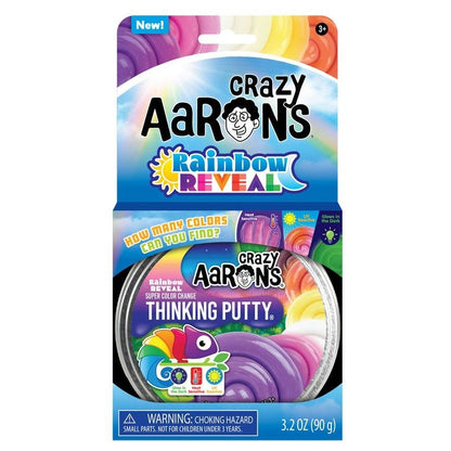 Crazy Aarons Thinking Putty - Rainbow Reveal - 4" Tin