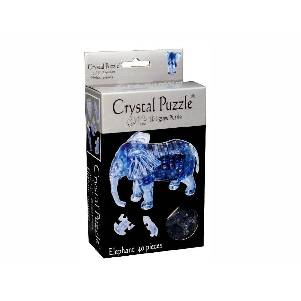 Crystal Puzzle - 3D Jigsaw - Elephant-Yarrawonga Fun and Games