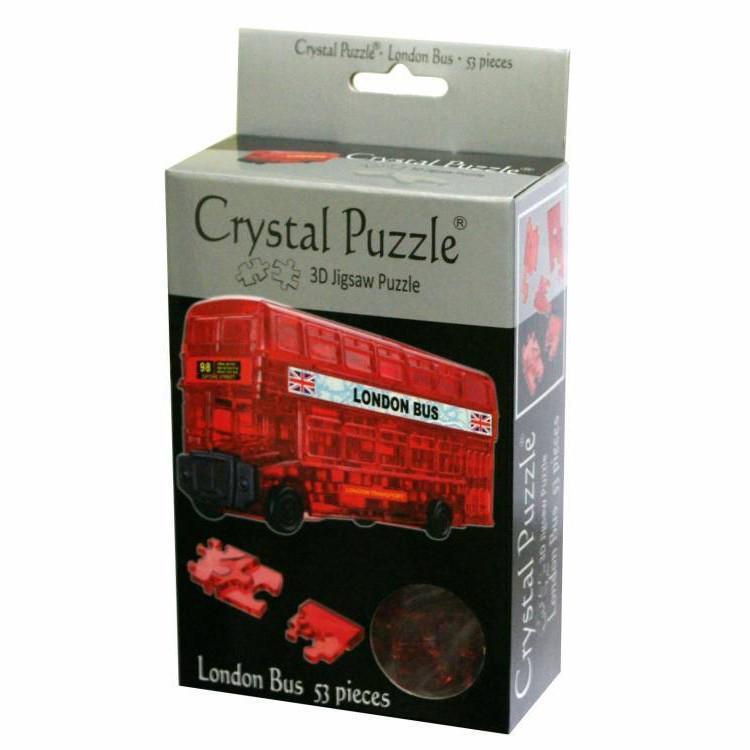 Crystal Puzzle - 3D Jigsaw - London Bus-Yarrawonga Fun and Games