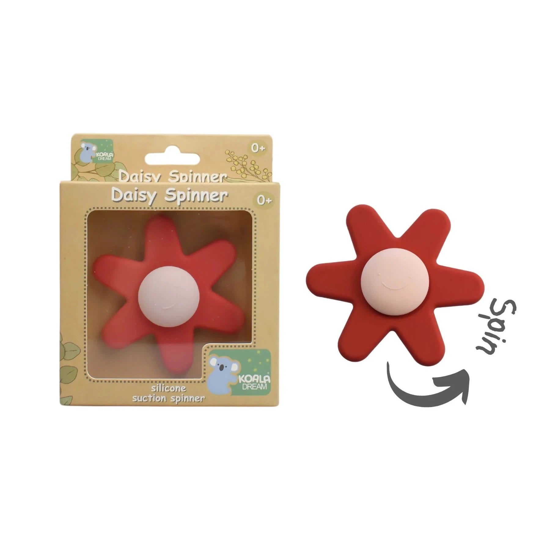 Daisy Spinner - Silicone-Red-Yarrawonga Fun and Games