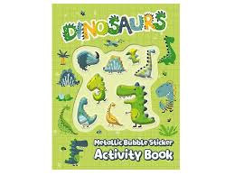 Dinosaurs - Metalic Sticker Book-Yarrawonga Fun and Games