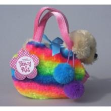 Dog in Fluffy rainbow Bag-Yarrawonga Fun and Games