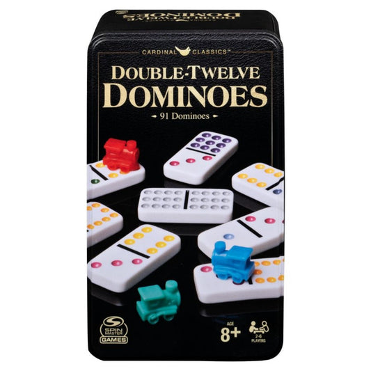 Double 12 Mexican Train Domino Set in Tin-Yarrawonga Fun and Games