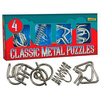 Four Metal Puzzles-Yarrawonga Fun and Games