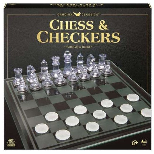 Glass Chess and Checkers Game-Yarrawonga Fun and Games