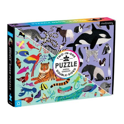 Jigsaw 100 Piece Double Sided - Various Designs-Animal Kingdon-Yarrawonga Fun and Games