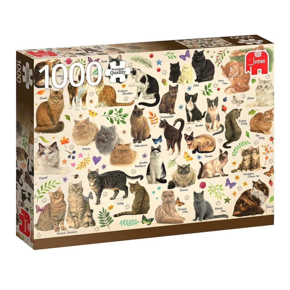 Jigsaw 1000pc -Cats Poster-Yarrawonga Fun and Games