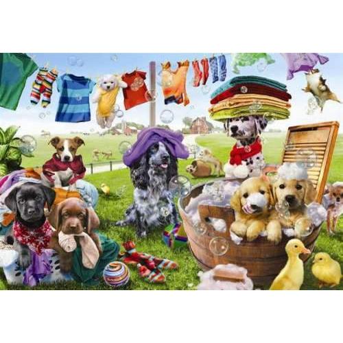 Jigsaw 260 pieces – Puppies Playing-Yarrawonga Fun and Games