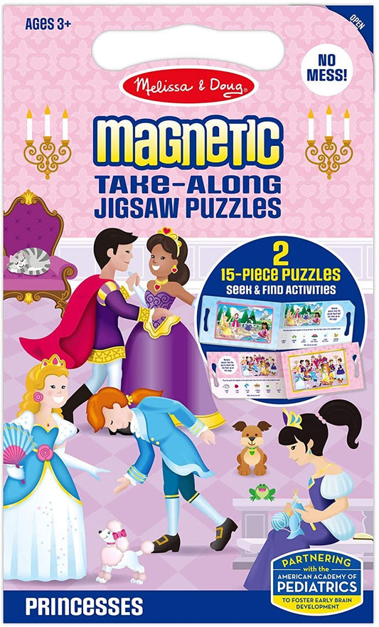 Magnetic Take-Along Jigsaw - Princesses-Yarrawonga Fun and Games
