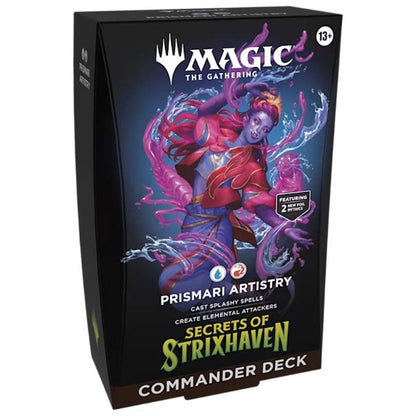 Magic Secrects of Stixhaven Commander Deck - Various-Prismari Artistry (Blue-Red)-Yarrawonga Fun and Games