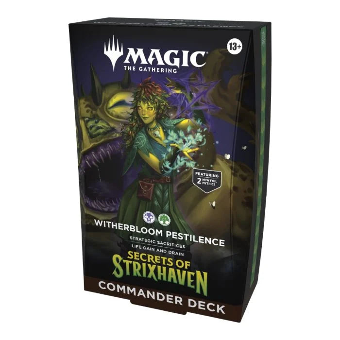 Magic Secrects of Stixhaven Commander Deck - Various-Witherbloom Pestilence (Green-Black)-Yarrawonga Fun and Games