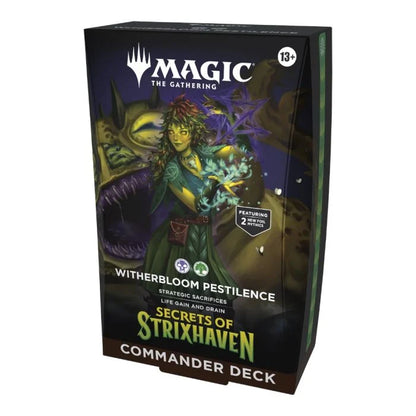 Magic Secrects of Stixhaven Commander Deck - Various-Witherbloom Pestilence (Green-Black)-Yarrawonga Fun and Games