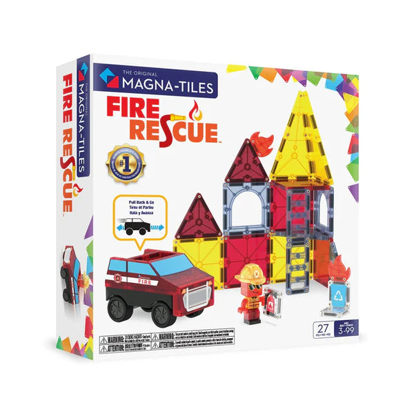 Magna Tiles - Fire Station - 50 Pieces-Yarrawonga Fun and Games