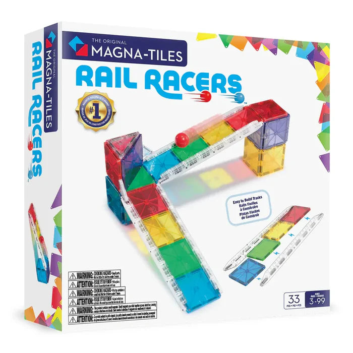 Magna Tiles - Rail Racers - 33 Pieces-Yarrawonga Fun and Games