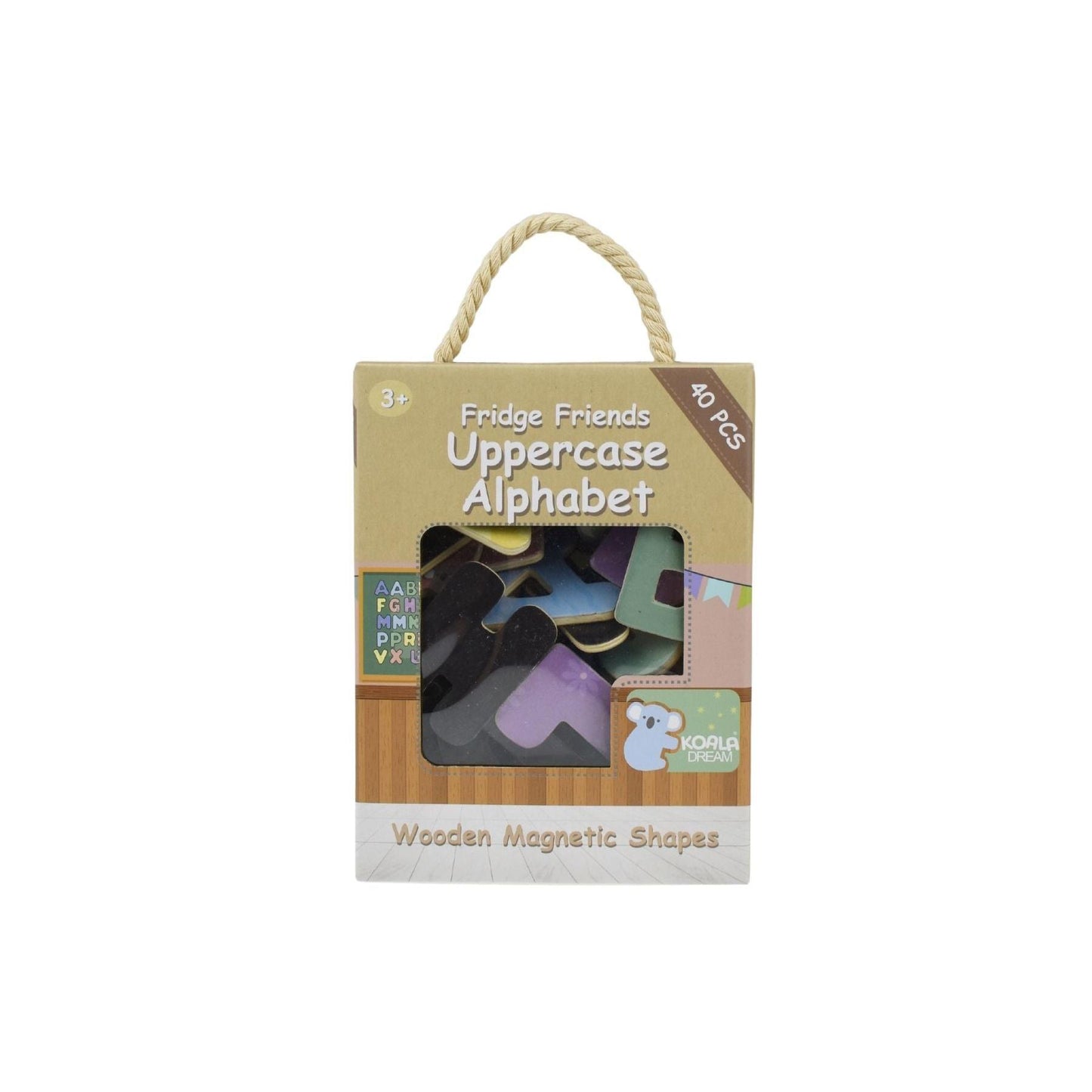 Magnetic Alphabet - 40 Pieces - Uppercase-Yarrawonga Fun and Games