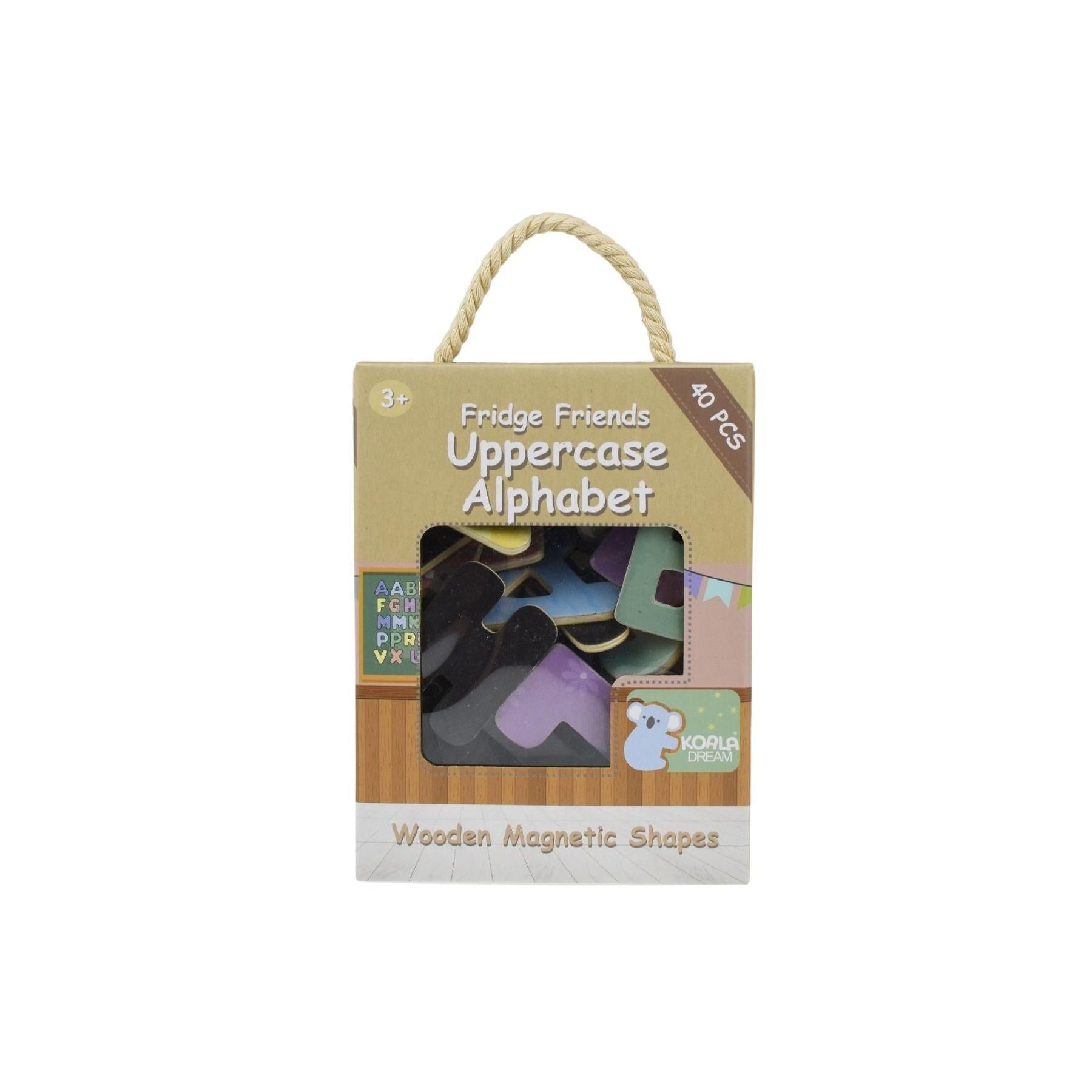 Magnetic Alphabet - 40 Pieces - Uppercase-Yarrawonga Fun and Games