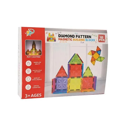 Magnetic Building Blocks - 20 Pieces-Yarrawonga Fun and Games
