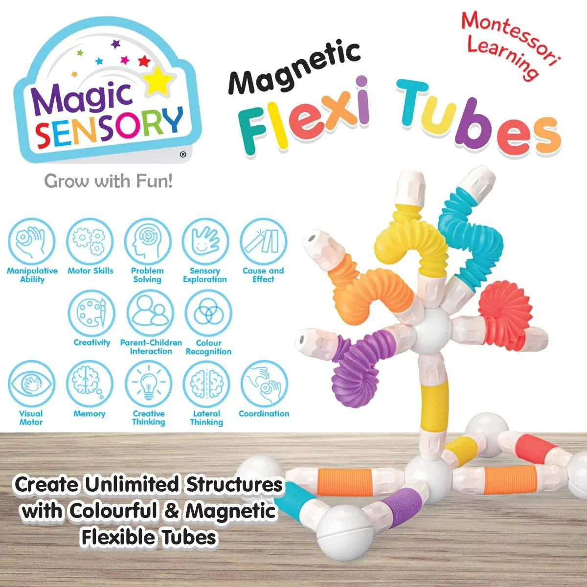 Magnetic Flexi Tubes-Yarrawonga Fun and Games