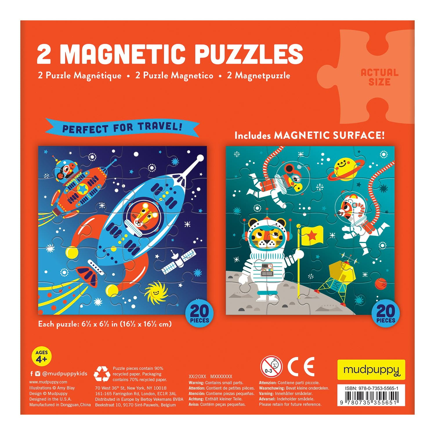 Magnetic Puzzles 2 Pack - Various Designs-Yarrawonga Fun and Games