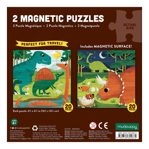 Magnetic Puzzles 2 Pack - Various Designs-Yarrawonga Fun and Games