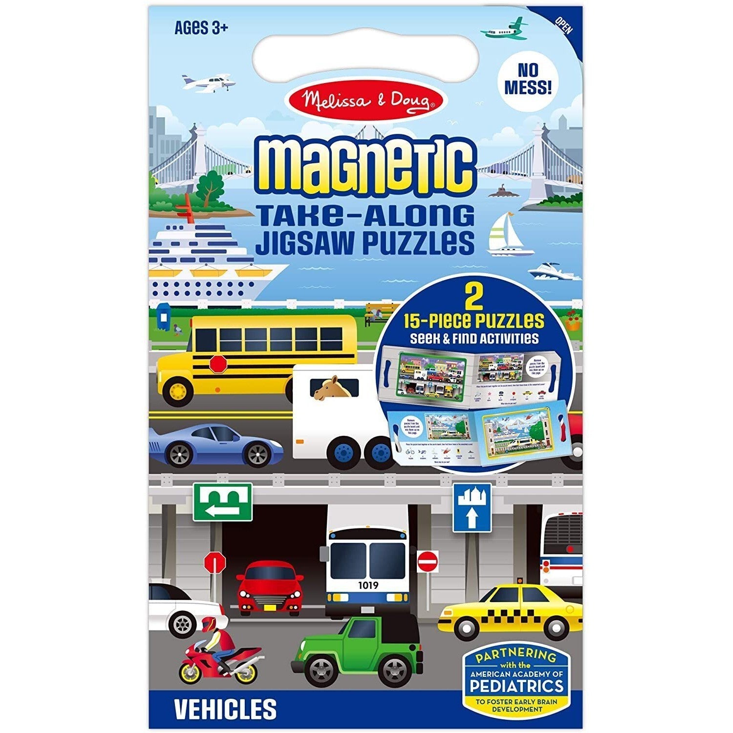 Magnetic Take-Along Jigsaw - Vehicles-Yarrawonga Fun and Games
