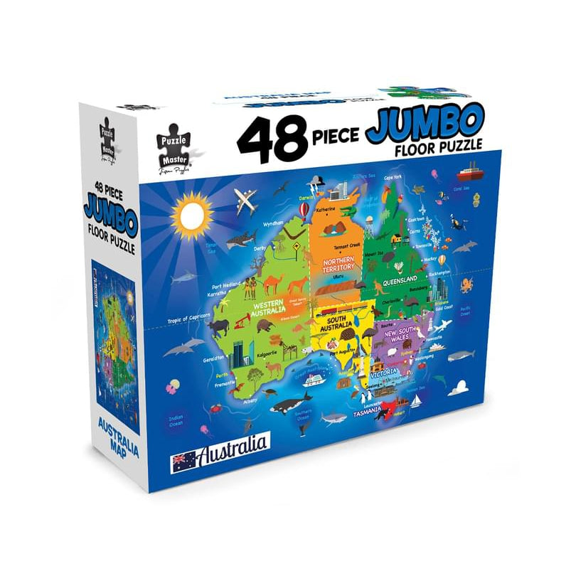 Map of Australia Floor Puzzle-Yarrawonga Fun and Games