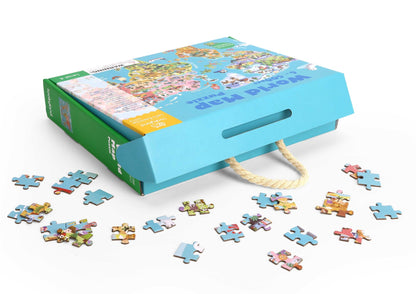 Map of the World Floor Puzzle-Yarrawonga Fun and Games