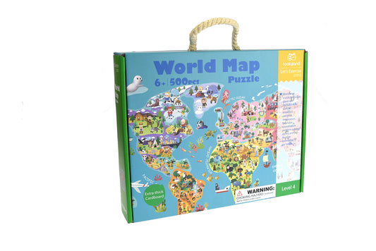 Map of the World Floor Puzzle-Yarrawonga Fun and Games