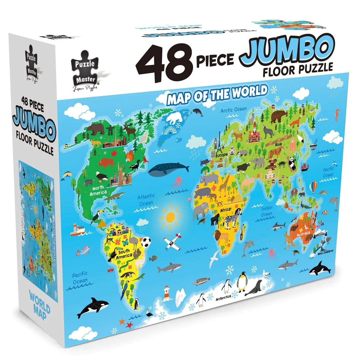 Map of the World Floor Puzzle-Yarrawonga Fun and Games