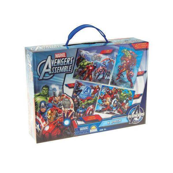 Mavel Advengers - 4 Jigsaw Puzzle Carry Case-Yarrawonga Fun and Games