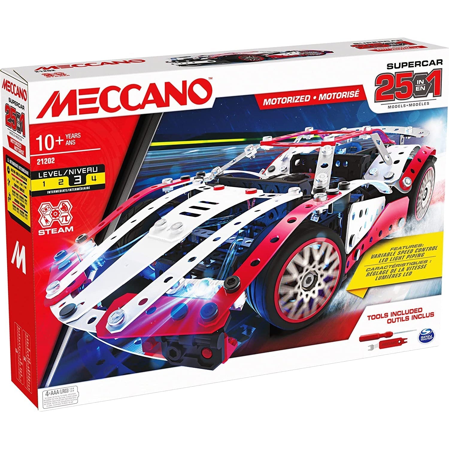 Meccano 25 in 1 Supercar-Yarrawonga Fun and Games