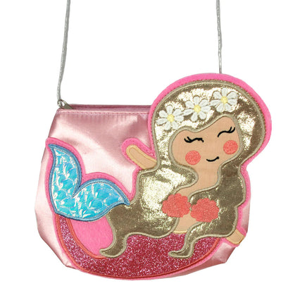 Mermaid Wishes Shoulder Bag-Pink-Yarrawonga Fun and Games
