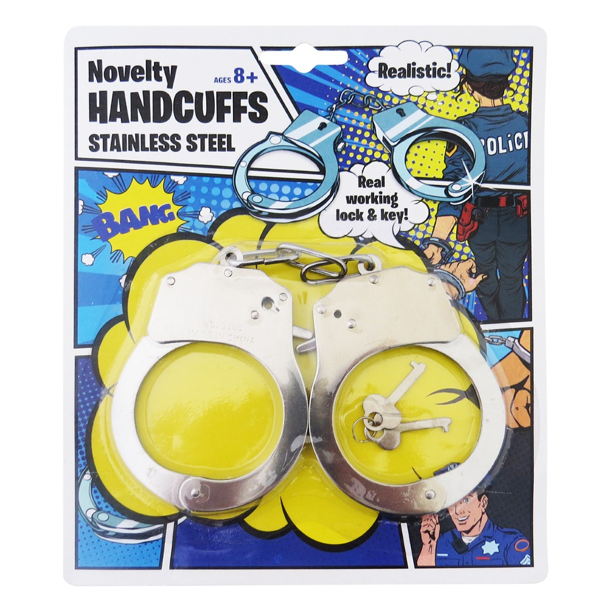 Metal Toy Handcuffs-Yarrawonga Fun and Games.
